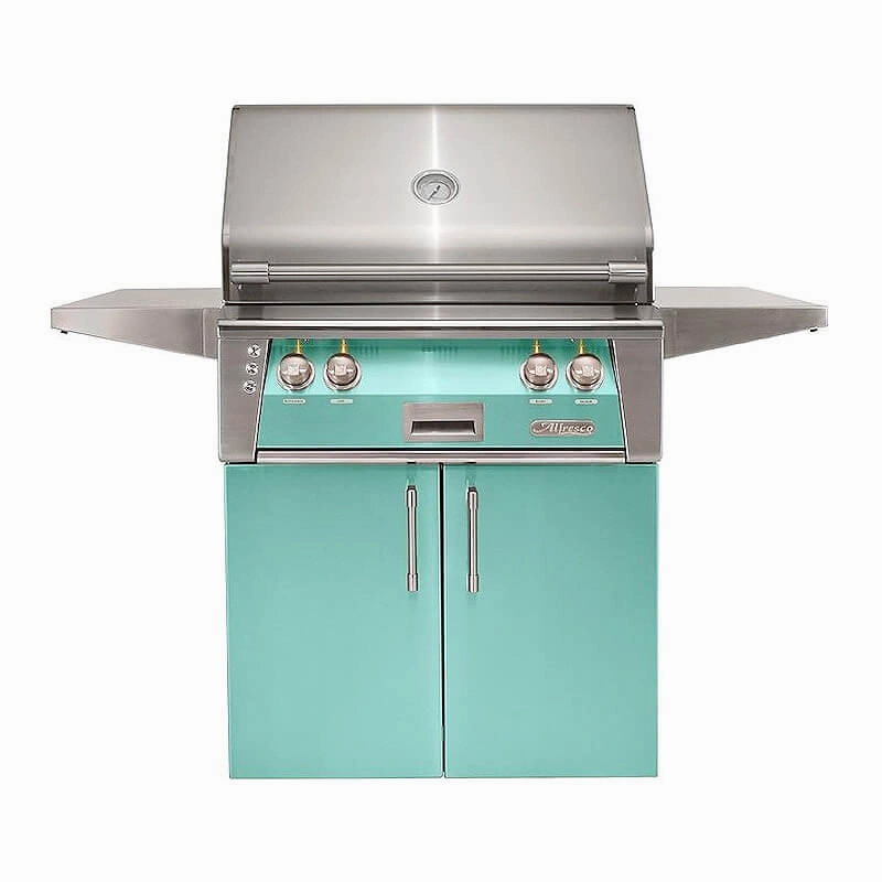 Alfresco ALXE 30-Inch Freestanding Gas Grill with Rotisserie