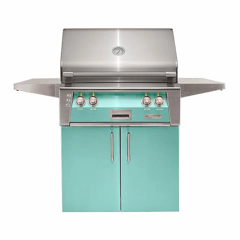 Alfresco ALXE 30-Inch Freestanding Gas Grill with Rotisserie