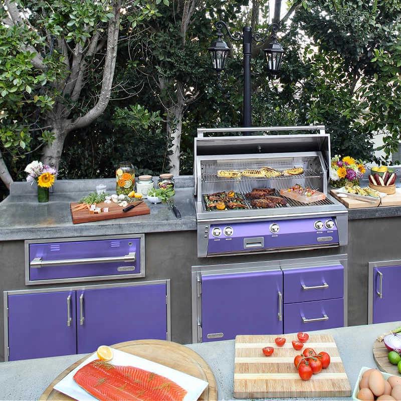 Alfresco ALXE 36-Inch Built-In Gas Grill With Rotisserie
