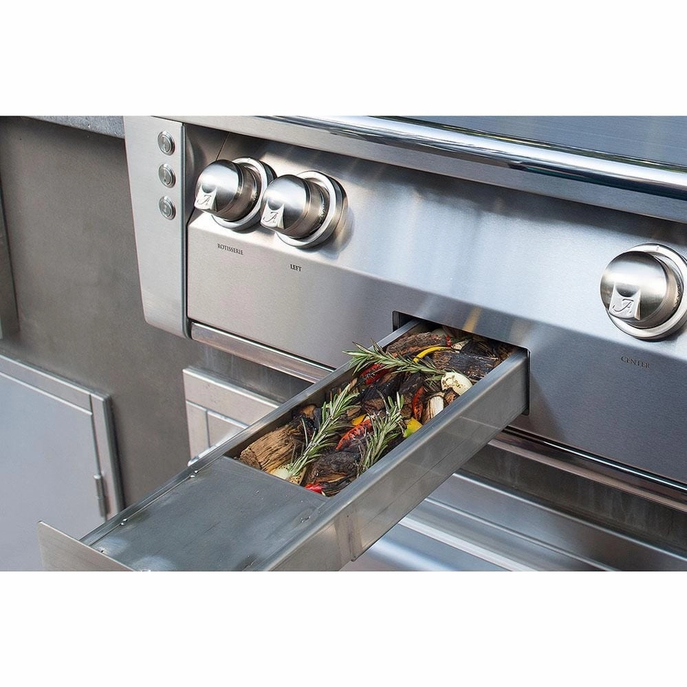 Alfresco ALXE 56-Inch Freestanding Gas Deluxe Grill With Sear Zone, Rotisserie, And Side Burner