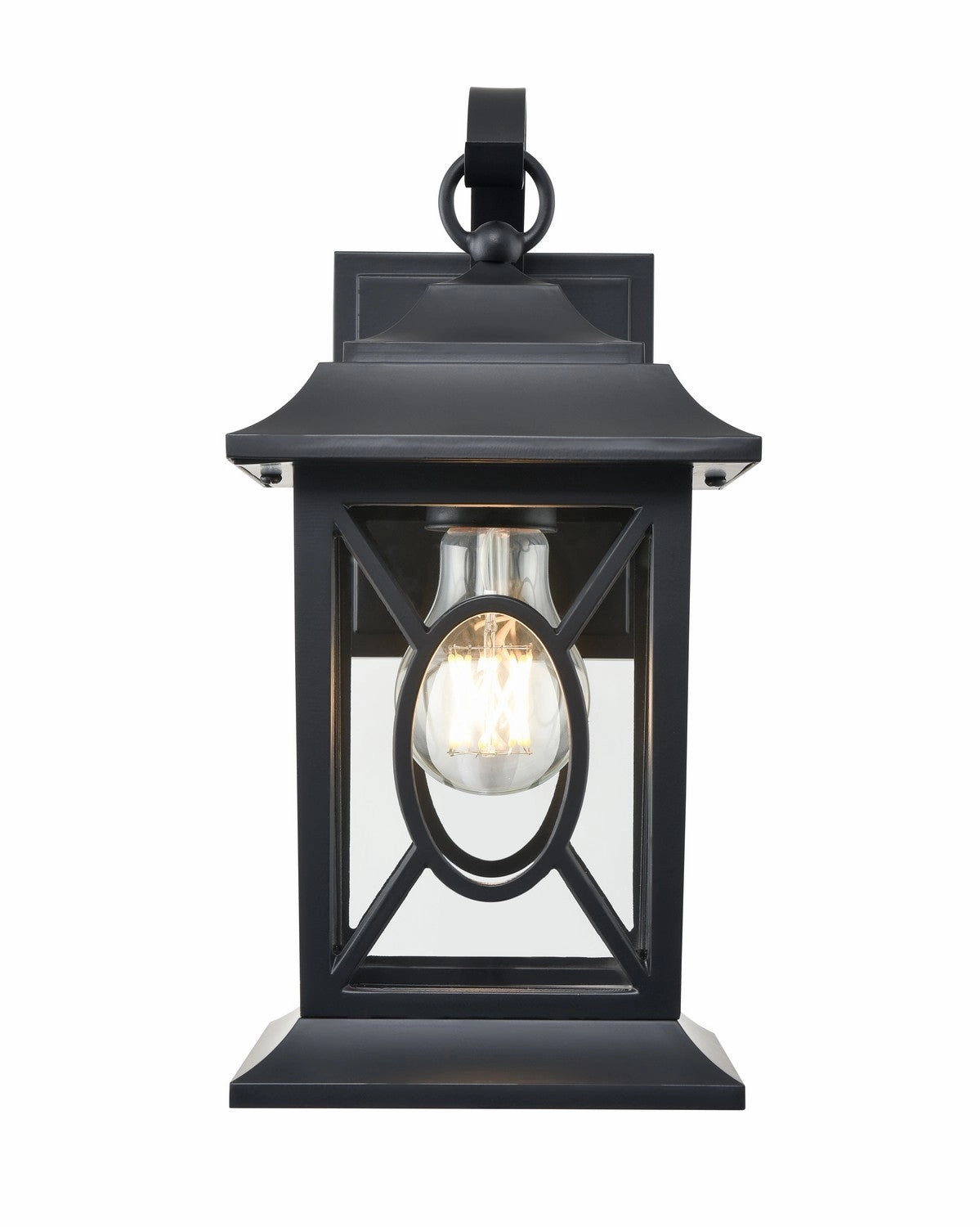Allbert One Light Outdoor Lantern Powder Coated BlackOutdoor wall sconces with motion sensor