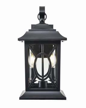 Allbert Two Light Outdoor Lantern Powder Coated BlackOutdoor wall sconces with motion sensor