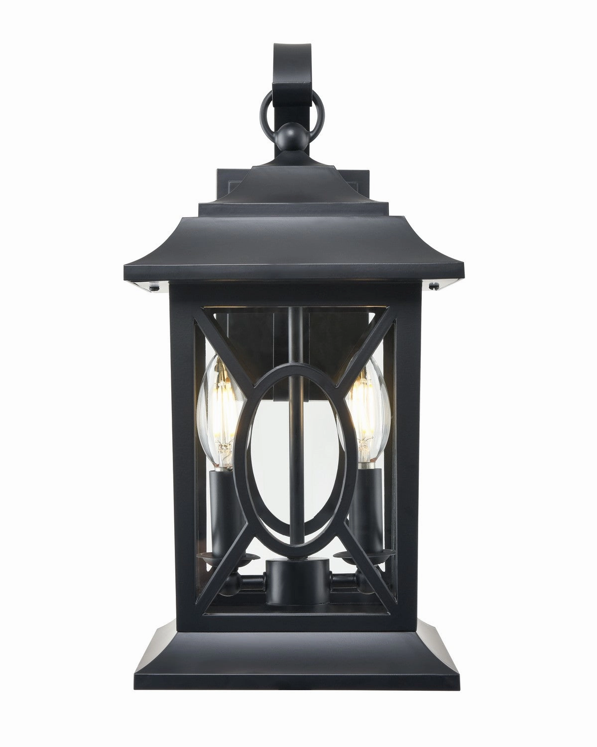 Allbert Two Light Outdoor Lantern Powder Coated BlackOutdoor wall sconces with motion sensor