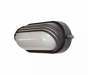 Allegra One Light Bulkhead RustOutdoor wall sconces with motion sensor