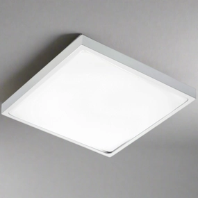 ALTAR Grey Square LED Ceiling Light, 4000K, 24W, 1680lm, IP44Motion activated driveway security lights
