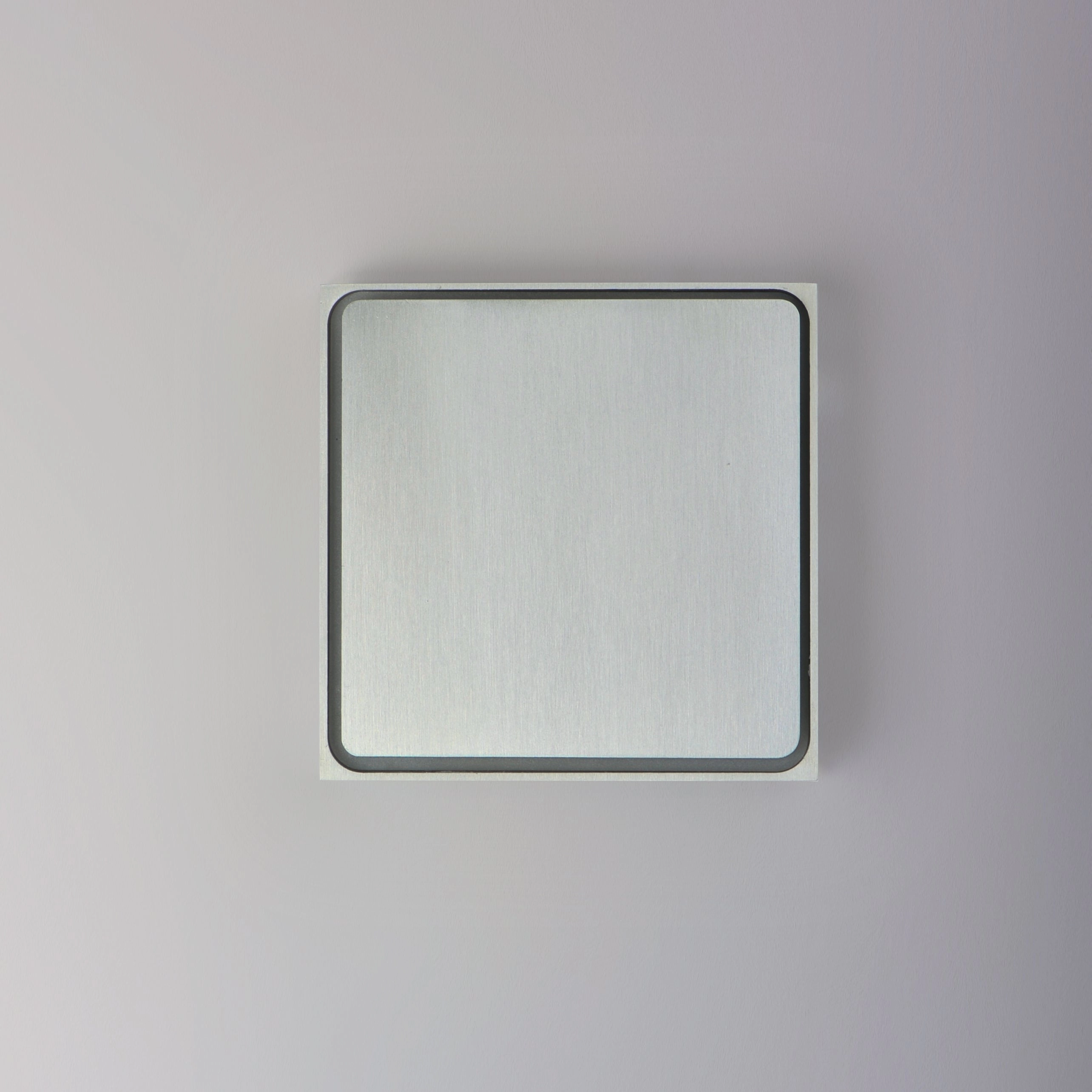 Alumilux Outline LED Outdoor Wall Sconce Satin Aluminum