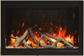 Amantii 26" Lumina Traditional Series Electric Fireplace TRD-26-LUMINAstone-look outdoor patio fireplace