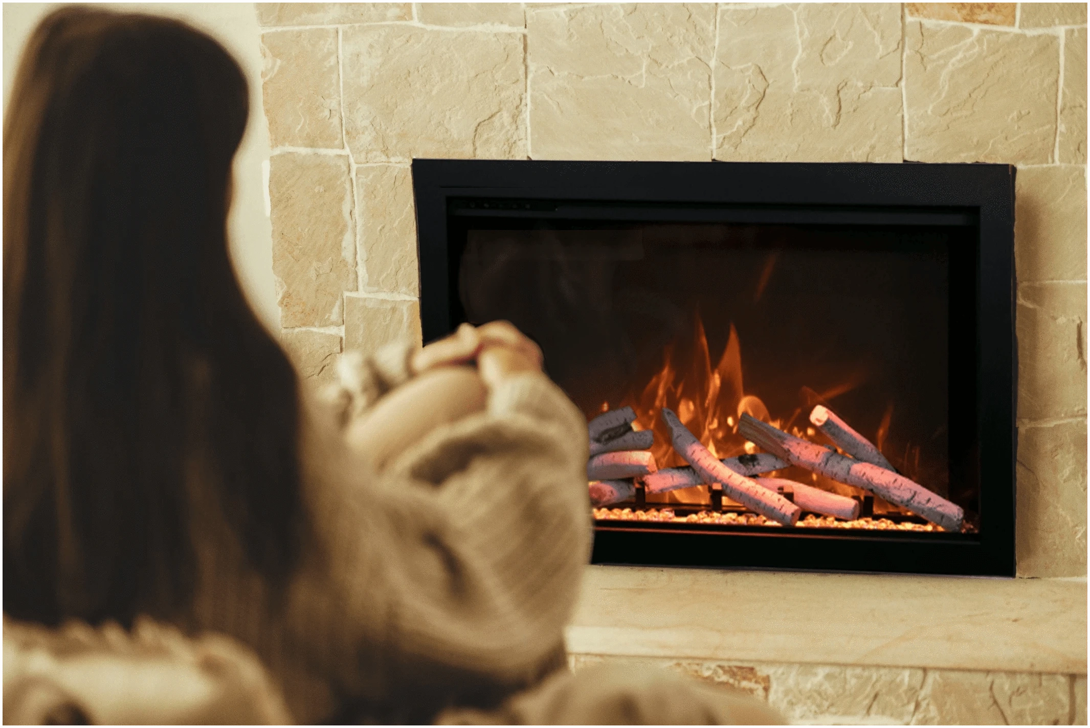 Amantii 30" Lumina Traditional Series Electric Fireplace TRD-30-LUMINA