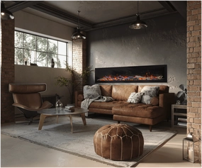 Amantii 34-inch Symmetry Lumina Electric Fireplace SYM-34-LUMINAstone-look outdoor patio fireplace