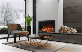 Amantii 44" Lumina Traditional Series Electric Fireplace TRD-44-LUMINAstone-look outdoor patio fireplace