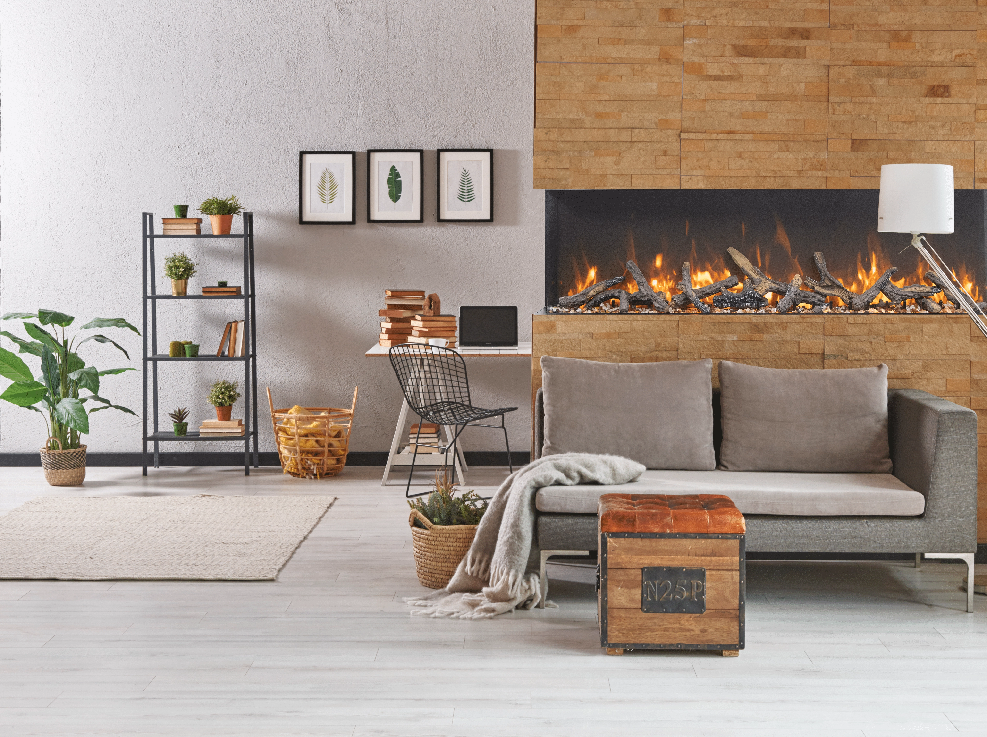 Amantii 72" Tru View XT Lumina Electric Fireplace 72-TRV-XT-XL-LUMINA