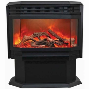 Amantii Freestanding Series 26" Electric Fireplace FS-26-922stone-look outdoor patio fireplace