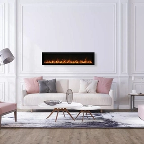 Amantii Non Smart Symmetry Series Xtra Slim Electric Fireplace WM-50-XSstone-look outdoor patio fireplace