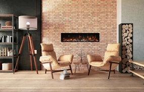 Amantii Panorama BI Deep 50" Smart Electric Fireplace BI-50-DEEP-ODstone-look outdoor patio fireplace