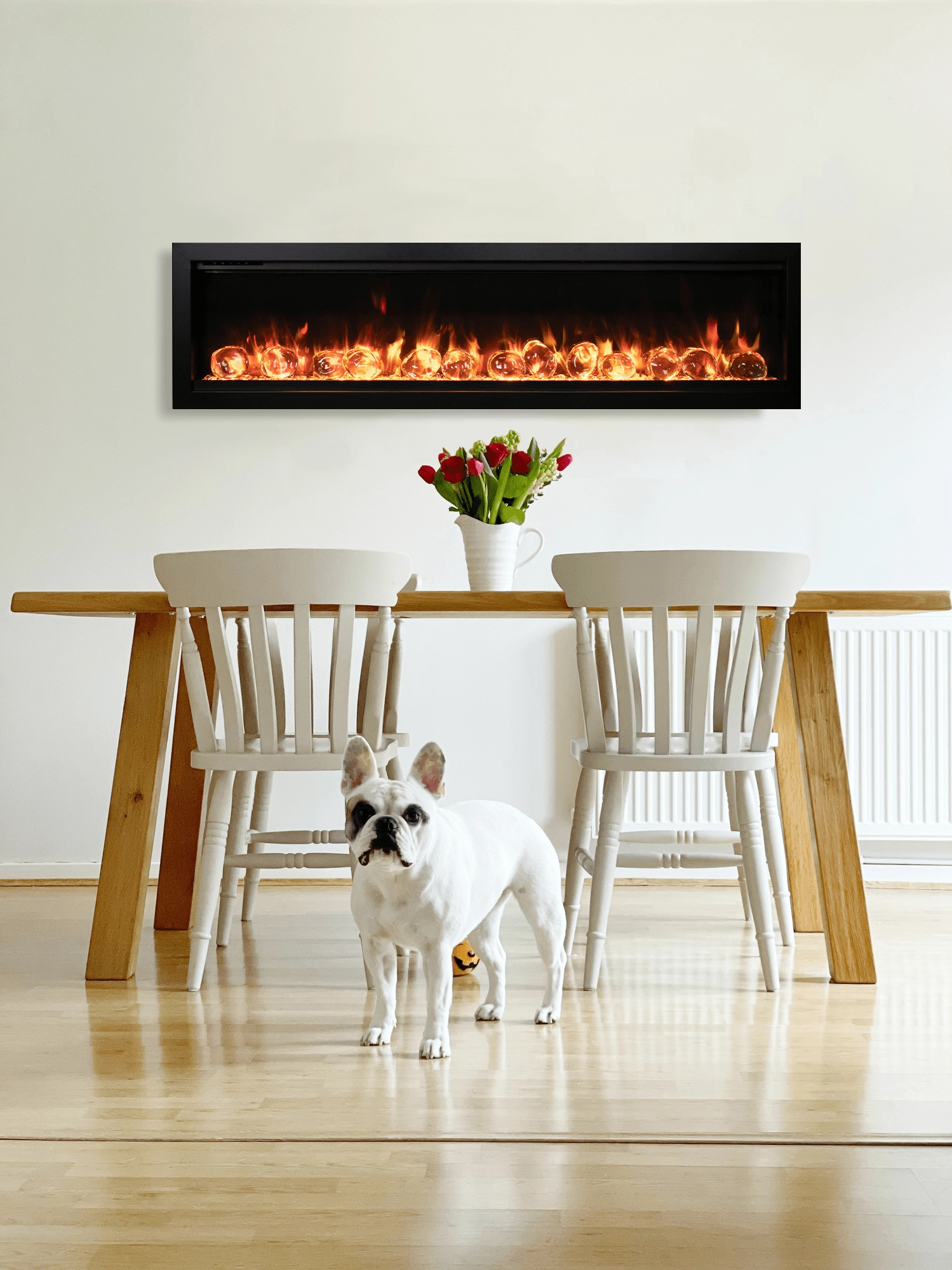 Amantii Symmetry Bespoke 60 Electric Fireplace SYM-60-BESPOKEstone-look outdoor patio fireplace