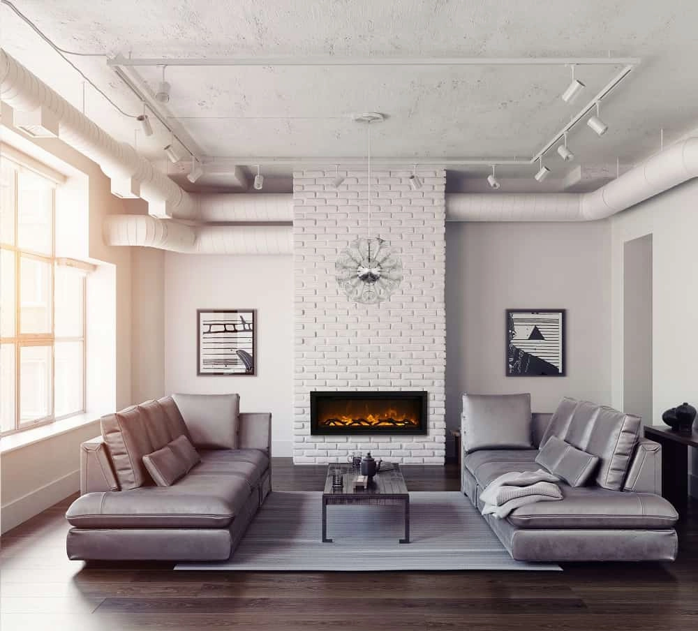 Amantii Symmetry Bespoke 88-inch Electric Fireplace SYM-88-BESPOKE