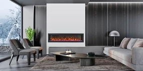 Amantii Symmetry Bespoke 88-inch Electric Fireplace SYM-88-BESPOKEstone-look outdoor patio fireplace