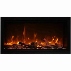 Amantii Symmetry XT Smart 88" Electric Fireplace SYM-88-XTstone-look outdoor patio fireplace