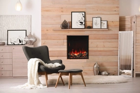 Amantii Tru-View Series Electric Fireplace 2939-TRU-VIEW-XLstone-look outdoor patio fireplace