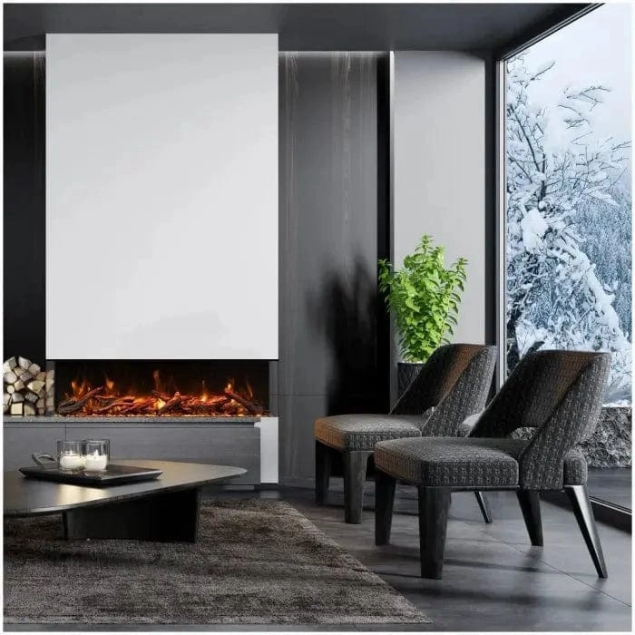 Amantii Tru View XL Deep Smart 50" Electric Fireplace 50-TRU-VIEW-XLstone-look outdoor patio fireplace