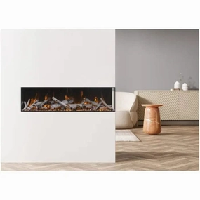 Amantii Tru View XL Deep Smart 72" Electric Fireplace 72-TRU-VIEW-XLstone-look outdoor patio fireplace