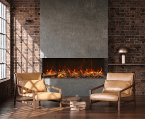 Amantii Tru View XT XL 60" Electric Fireplace 60-TRV-XT-XLstone-look outdoor patio fireplace
