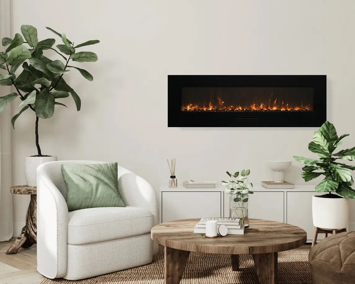 Amantii Wall Mount/Flush Mount 48" Electric Fireplace WM-FM-48-5823-BG