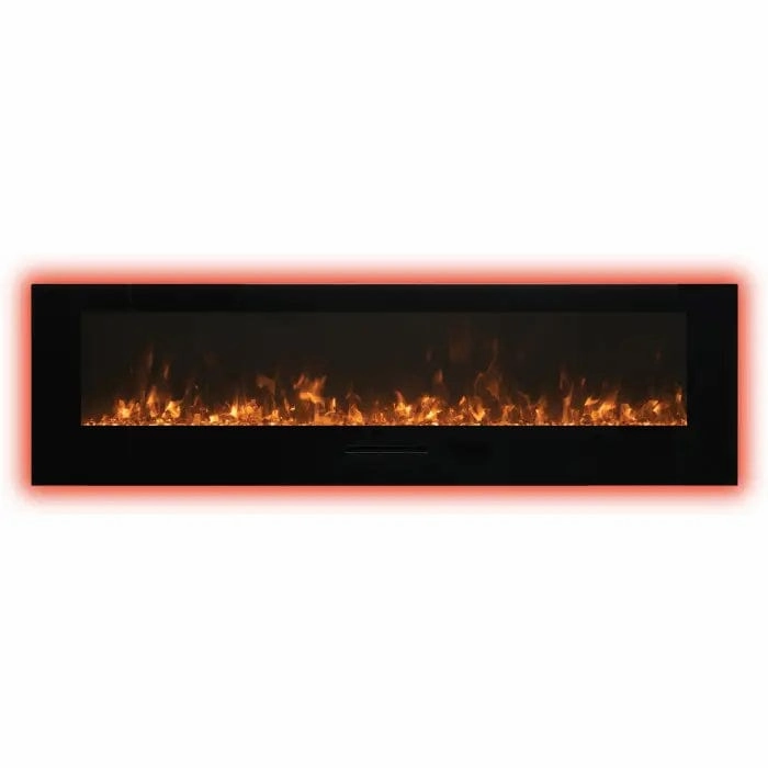 Amantii Wall Mount/Flush Mount 72" Electric Fireplace WM-FM-72-8123-BG