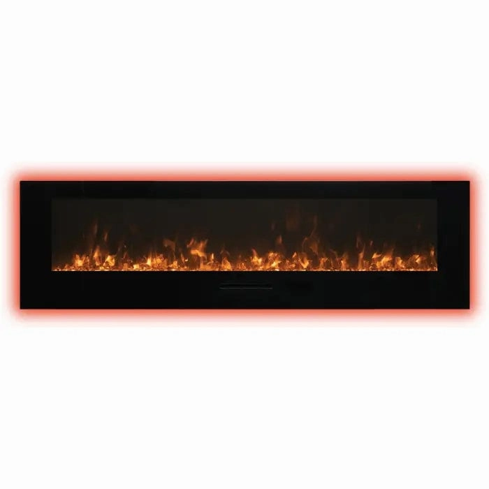 Amantii Wall Mount/Flush Mount 88" Electric Fireplace WM-FM-88-10023-BG