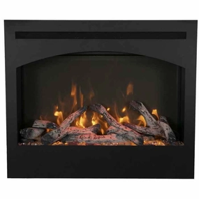 Amantii Zero Clearance 31" Electric Fireplace ZECL-31-3228-STLstone-look outdoor patio fireplace