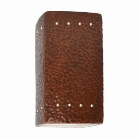Ambiance LED Lantern Hammered CopperOutdoor wall sconces with motion sensor