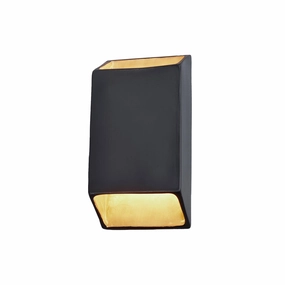 Ambiance LED Wall Sconce Carbon Matte Black with Champagne Gold internalOutdoor wall sconces with motion sensor