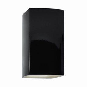 Ambiance LED Wall Sconce Gloss Black with Matte White internalOutdoor wall sconces with motion sensor