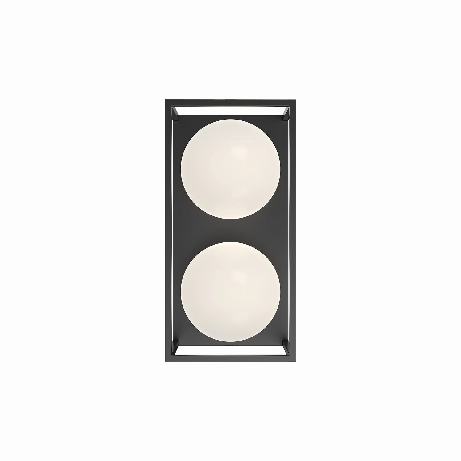 Amelia Two Light Outdoor Wall Lantern Black