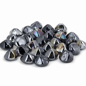 American Fyre Designs 10 lbs Black Luster Diamond Nuggets GLD-10-BLFireproof mat for under fire pit