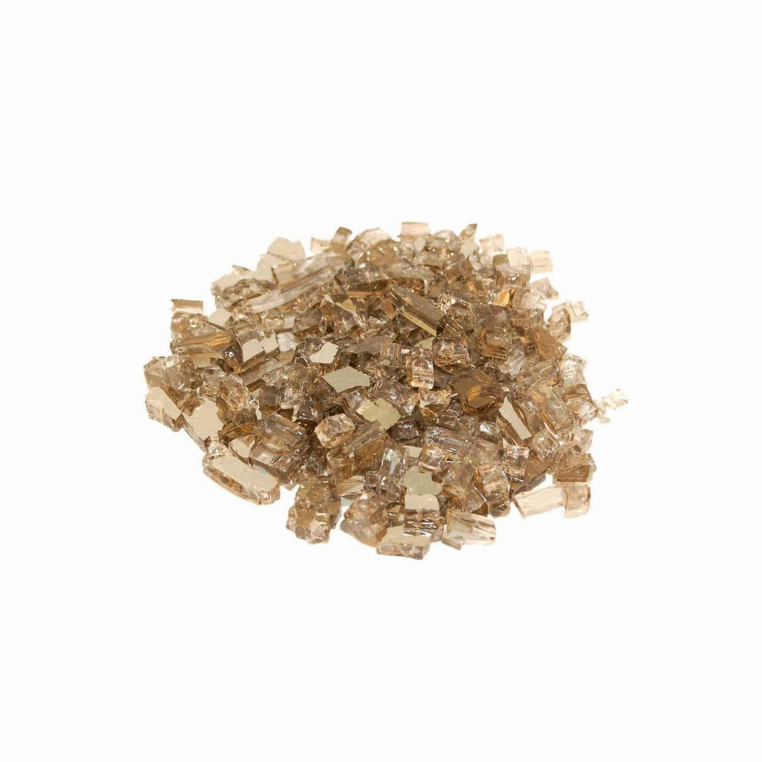 American Fyre Designs 10 lbs Bronze Reflective Fyre Glass Media GL-10-ZRFireproof mat for under fire pit