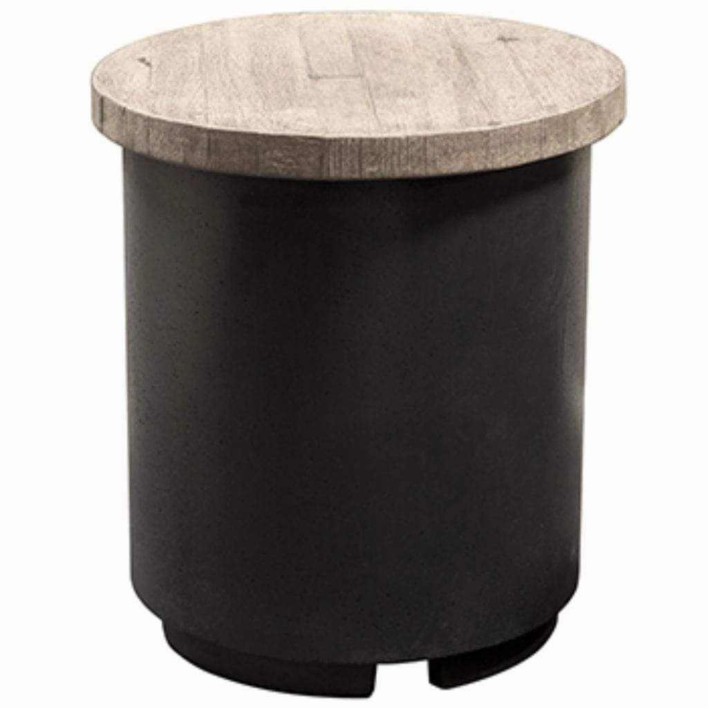 American Fyre Designs 17" Reclaimed Wood Contempo Tank/End Table 8510-BA