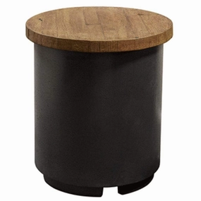 American Fyre Designs 17" Reclaimed Wood Contempo Tank/End Table 8510-BAFireproof mat for under fire pit