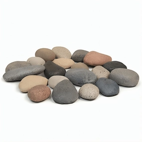 American Fyre Designs Designer River Rock Fyre Stones STN-20Fireproof mat for under fire pit