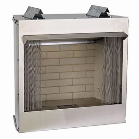 American Hearth 42-inch Carol Rose Coastal Firebox OP42FB2MFstone-look outdoor patio fireplace