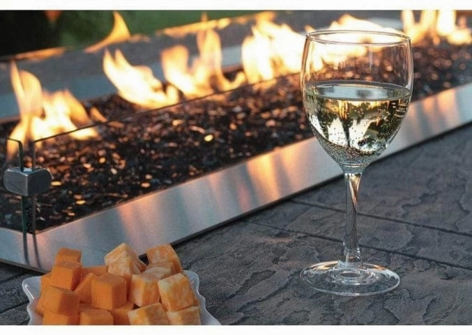 American Hearth 48-inch Carol Rose Manual Linear Fire Pit OL48TP10