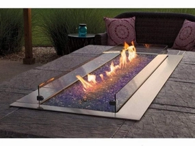 American Hearth 60 inch Carol Rose Multicolor LED Linear Fire Pit OL60TP18portable outdoor fire pit with lid