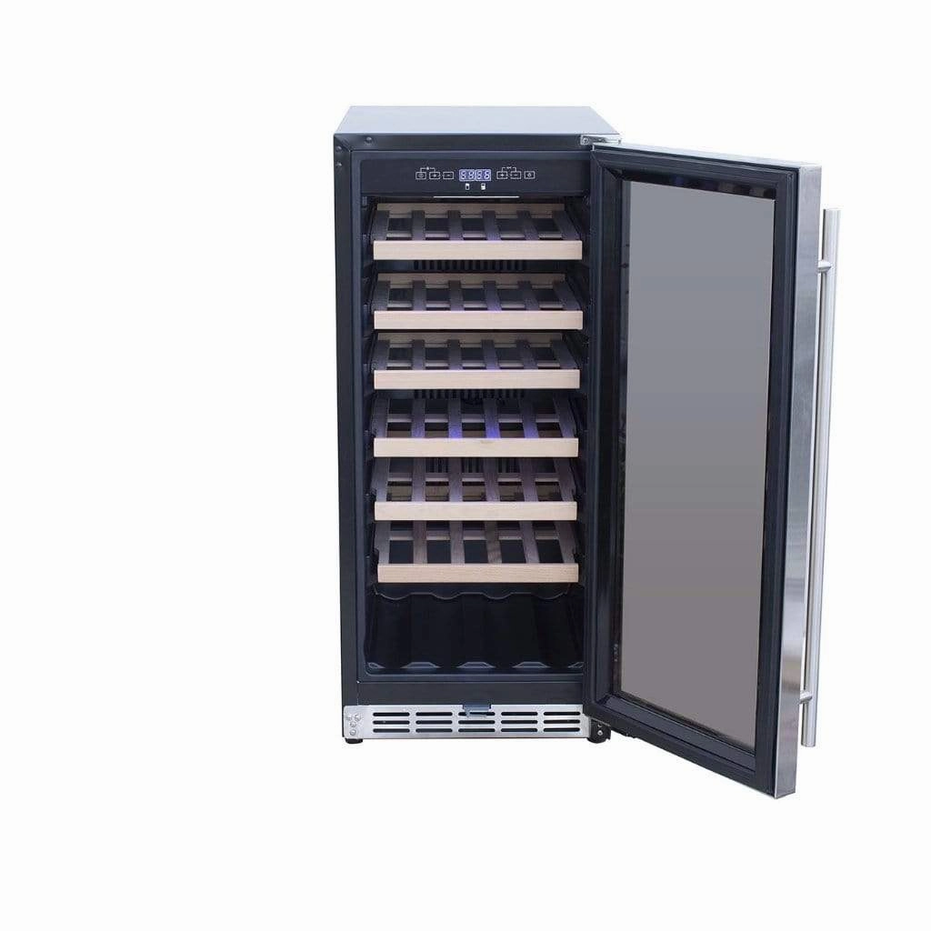 American Made Grills AMG 15" Outdoor Rated Fridge w/Glass Door SSRFR-15G