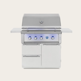 American Made Grills AMG Estate 36" Freestanding Gas Grill ESTFS36 professional outdoor BBQ grill set