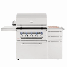 American Made Grills AMG Muscle 36" Hybrid Freestanding Gas Grill MUSFS36 compact BBQ grill for small spaces