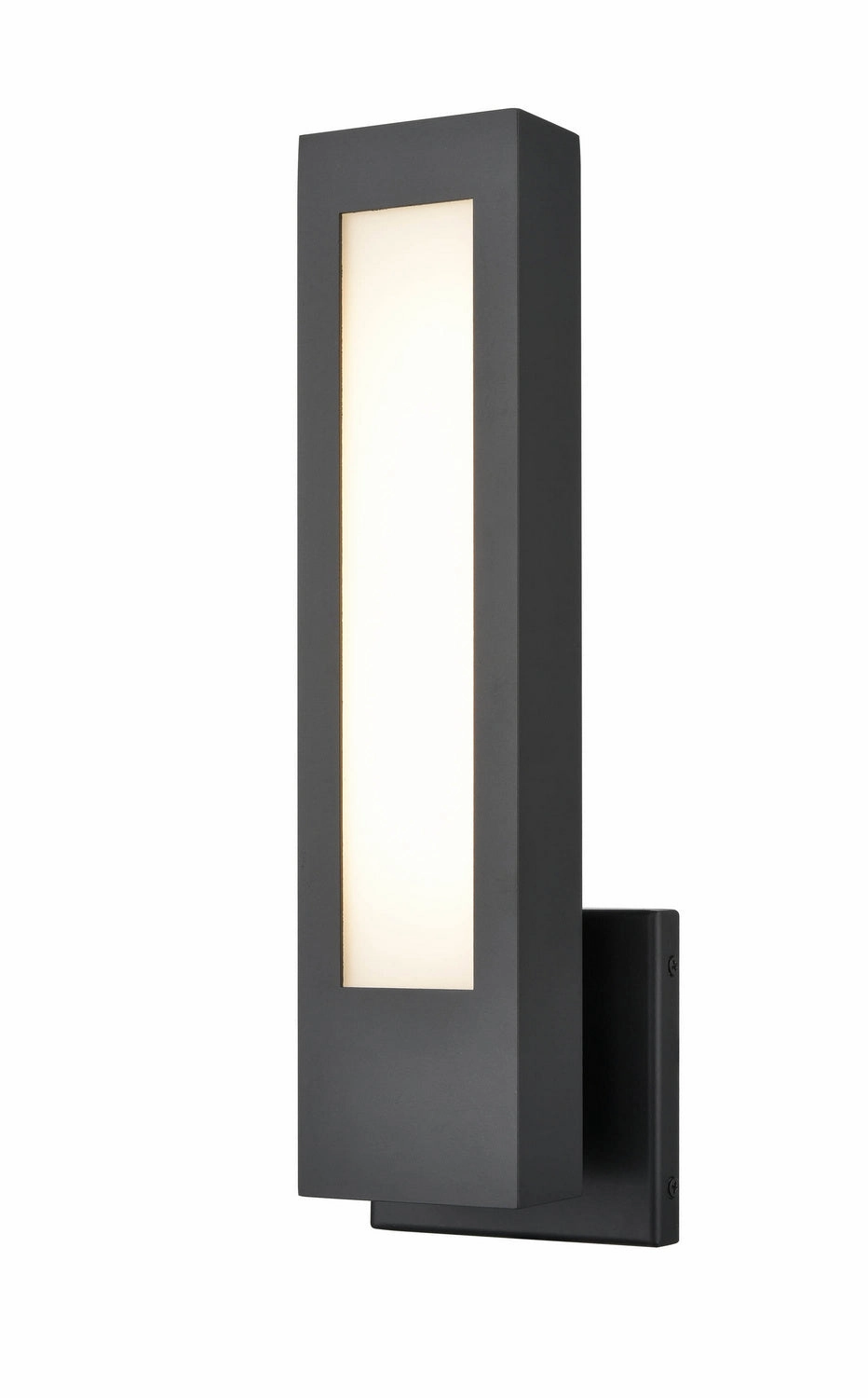 Amster LED Outdoor Wall Mount Powder Coated BlackOutdoor wall sconces with motion sensor
