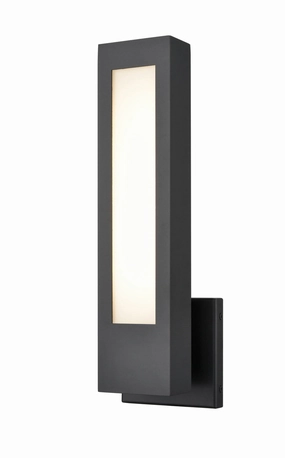 Amster LED Outdoor Wall Mount Powder Coated BlackOutdoor wall sconces with motion sensor