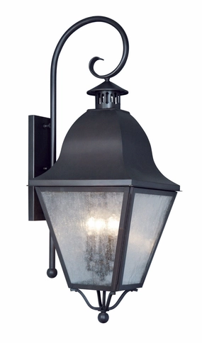 Amwell Four Light Outdoor Wall Lantern BlackOutdoor wall sconces with motion sensor