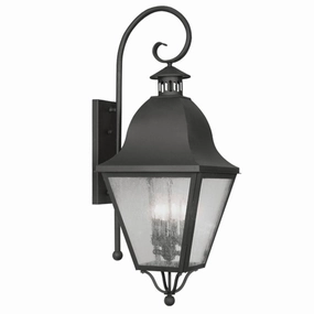 Amwell Four Light Outdoor Wall Lantern BronzeOutdoor wall sconces with motion sensor