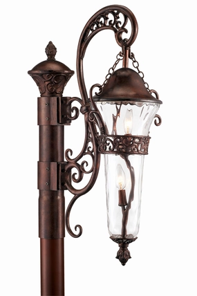 Anastasia Outdoor Two Light Outdoor Post Mount Burnished BronzeOutdoor wall sconces with motion sensor